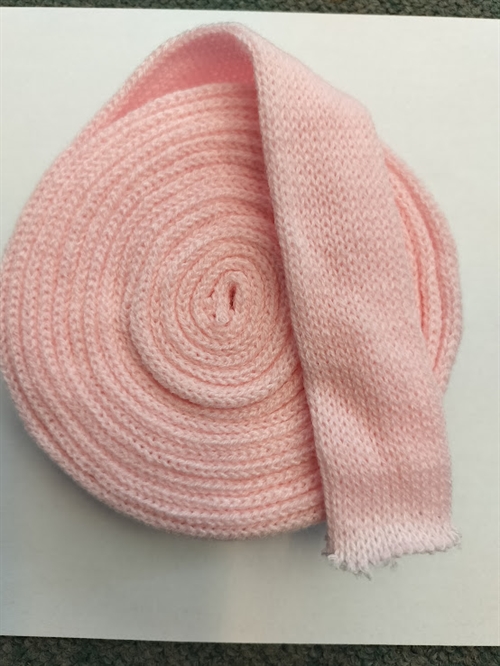 Lyserød 3cm tubestrik 1m